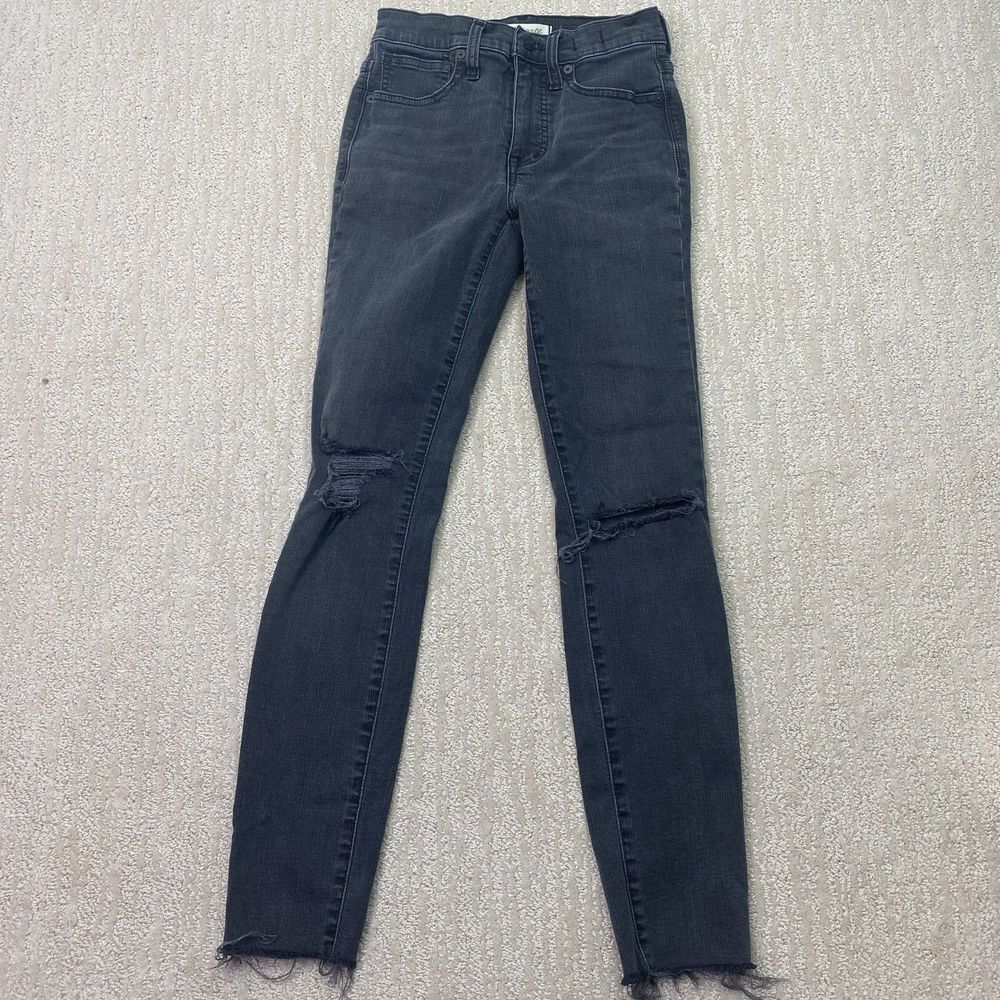 Madewell Jeans Women's 9" high rise black denim size 24